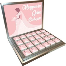 Blackeye Chocolate Kişiye Özel Isimli Gelin Bohçası Çikolatası (48 Adet Madlen Çikolata)