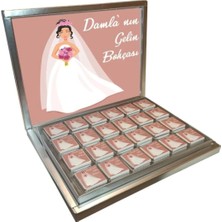 Blackeye Chocolate Kişiye Özel Isimli Gelin Bohçası Çikolatası (72 Adet Madlen Çikolata)