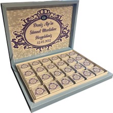 Blackeye Chocolate Kişiye Özel Isimli Erkek Bebek Çikolatası (72 Adet Madlen Çikolata)