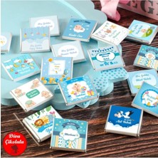 Blackeye Chocolate Erkek Bebek Çikolatası 50 Adet Madlen Çikolata Gümüş