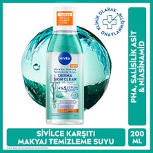 Nivea Micellar Makyaj Temizleme Suyu Derma Skin Clear 200 Ml,sivilce Karşıtı,niasinamid,salisilik Asit,pha