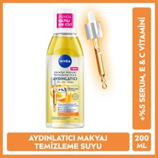 Nivea Aydınlatıcı Micellar Makyaj Temizleme Suyu 200ML, Serum Etkili, C Vitamini,parlak Cilt