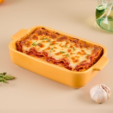 Aryıldız Elissa Dikdörtgen Fırın Kabı Sarı 23 cm