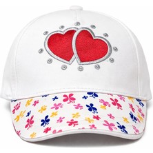 Aydın Şapkacınız 1-3 Yaş Kız Çocuk Siperli Şapka Cırtlı Ayarlanabilir Günlük Kullanım