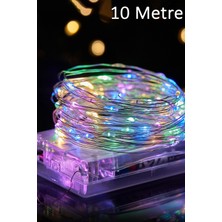 Neo Vista 10 Metre Rgb Peri Tel LED Pilli Dekoratif Parti Süsü