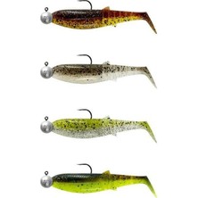 Savage Gear Cannibal Shad 12.5cm 20GR+12.5GR #5/0 Clear Water 4+4 Adet Sahte Balık