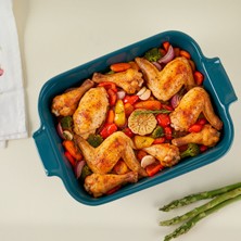 Aryıldız Elissa Dikdörtgen Fırın Kabı Yeşil 25 cm