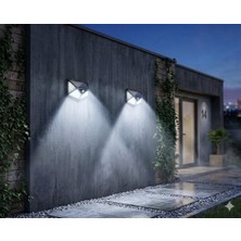 Home Dekor Hediye 2 Adet Güneş Enerjili Hareket Sensörlü 100 Ledli Yol Bahçe Sokak LED Aydınlatma Bahçe Lambası