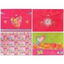 Kitabevimden Noki Baskılı Çıtçıtlı Evrak Zarfı Kız 3105