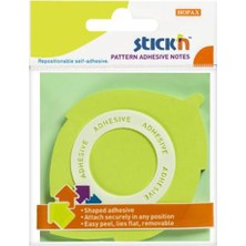 Kitabevimden Hopax Stıckn Yapışkanlı Not Kağıdı (6 Paket) Yaprak Şekilli 50 Yp 70X70 mm Yeşil 21543