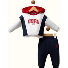 Bebelanka U.s. Polo Assn Erkek Bebek Beyaz Takım USB2565