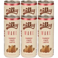 Nilky Wake Badem Sütlü Glütensiz Bitkisel Laktosuz Vegan Soğuk Kahve 6 x 250 ml