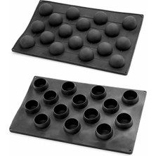 Yaprak Ambalaj Yarım Küre Kek Kabı 60X40 Slikon