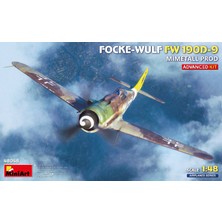 Miniart 48048 1:48 Focke-Wulf Fw 190D-9. Mimetall Üretimi Ileri Düzey Uçak Kiti