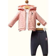 Bebelanka U.s. Polo Assn Kız Bebek Turuncu Takım USB2766