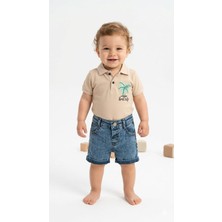 Pinomio Baby Erkek Bebek Kot Şortlu Polo Yaka Takım