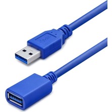 Zenvia USB To USB F Kablo 1m Mavi HDX7539