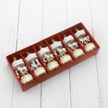 Ecoport Toptan Dekoratif 6'lı Beyaz Mini Atlı Karınca