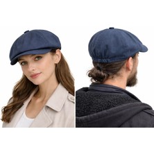 Kuru Unisex Ingiliz Tarzı Kasket Yazlık Hafif Kumaş Lastikli Şapka