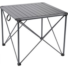 Funky Chairs Titanium Katlanabilir Çantalı Alüminyum Kamp ve Piknik Masası 68*68*58 - Füme
