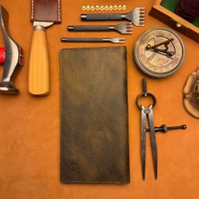 Bi Deri Bideri Trıpolıs Hakiki Deri Mıknatıslı Fonksiyonel Cüzdan Haki