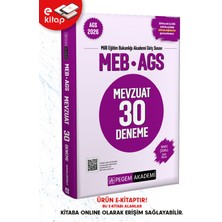 Pegem Akademi Yayıncılık 2026 Meb-Ags Mevzuat Tamamı Çözümlü 30 Deneme E-Kitap