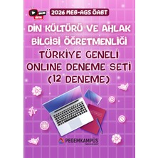 Pegem Kampüs 2026 MEB-AGS ÖABT Din Kültürü ve Ahlak Bilgisi Öğretmenliği Türki