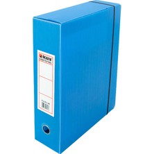 Kitabevimden Üçgen Proje Kutusu ( 50 Adet) Plastik Lastikli Battal 29X40X9 Mavi