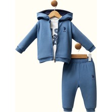 Bebelanka U.s. Polo Assn Erkek Bebek Mavi Takım USB2558