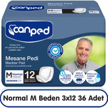Canped Hasta Bezi Mesane Pedi M Beden Orta Erkek 12X3 36 Adet