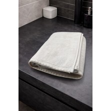 Türkühome Krem Istiridye Dikişli %100 Pamuk Yumuşak Dokulu Yüksek Su Emici 2'li Banyo Havlu SETI|50X90-70X130