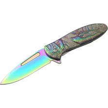 Zenvia Geyikli Gökkuşağı Çakı 19,5 cm , Kemerlikli