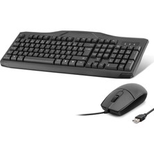 Zenvia Kablolu Klavye Mouse Set Q Siyah OAK930