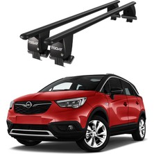 Today Auto Royal Opel Crossland x (2017-2020) Uyumlu Siyah Kilitli Ara Atkı Port Bagaj Tavan Barı