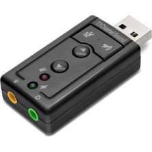 Zenvia USB Harici Ses Kartı 7.1 - Siyah HDX5255