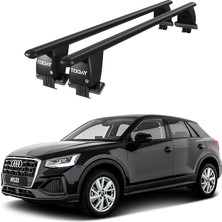 Today Auto Royal Audi Q2 (2016 ve Sonrası) Uyumlu Siyah Kilitli Ara Atkı Port Bagaj Tavan Barı