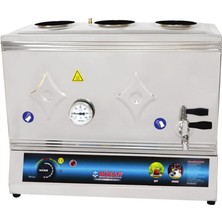 Kısmet Mzn 60 Lık Elektrikli 40 Litre 3 Demlikli Çay Kazanı Çay Ocağı