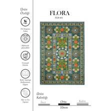 Kilim Home Flora Anatolia Garden Etnik Desenli Yıkanabilir Pamuk Taban Modern Halı 462