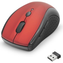 Zenvia Kablosuz Mouse 800/1600 Dpi - Kırmızı Siyah HDX3405R