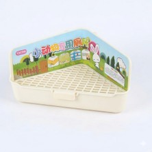 Carno Tavşan Tuvaleti Üçgen Büyük Beyaz 36X20X17CM