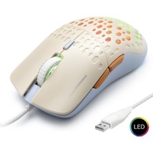 Zenvia G360 Mouse 3600 Dpi LED - Beyaz