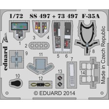 Eduard Ss497 1/72 Ölçek, F-35A Interior S.A. For Italerı
