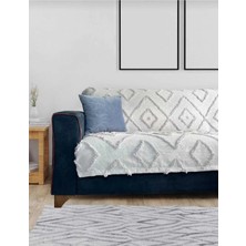 D'niss Home Iskandinav Jasmin Koltuk Örtüsü 180*240 Gri