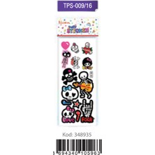 Kitabevimden Ticon Puffy Sticker Rock N Cck  TPS-009/16