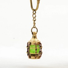 Ecoport Pirinç Yeşil Gaz Lambası Tasarımı Anahtarlık