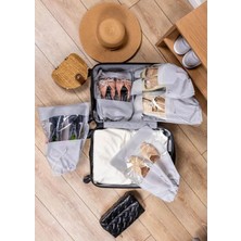 Düzen Organizer 5'li Pencereli Ayakkabı Seyahat Çantası Düzenleyici