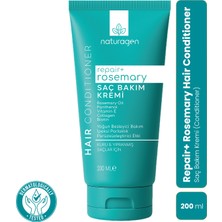 Naturagen Repair+ Rosemary Saç Bakım Kremi 200 ml | Hasar Onarımı | Biberiye Özlü | Kuru ve Yıpranmış Saçlar