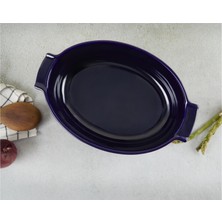 Aryıldız Elissa Fırın Kabı Oval 31CM Kobalt