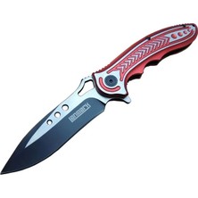 Zenvia Lanmark Rd T60A Kamp Çakı 20 cm - Kırmızı Sap, Otomatik, Kemerlikli