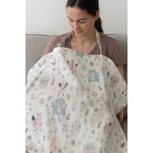 Jaju Baby Anneler Için Sevimli Tavşan Emzirme Örtüsü – Hafif, Nefes Alan, 75X75 cm